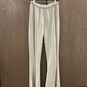 Aerie Offline Fleece Super Flare Grey Pants XS Long